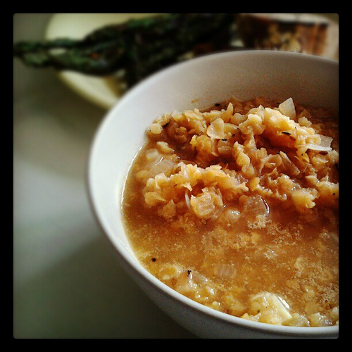 Red curried lentil soup – Sopa de lentejas con curry